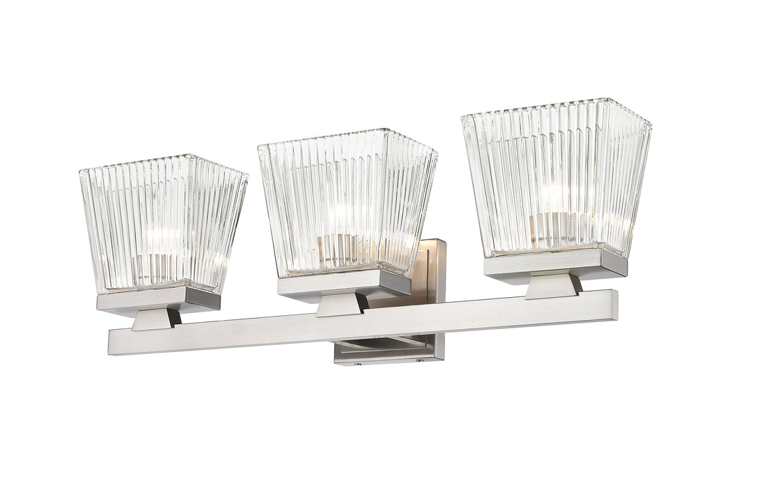 Vanity Z-Lite 1936-3V-BN Brushed Nickel Astor 3 Light Vanity Z-Lite