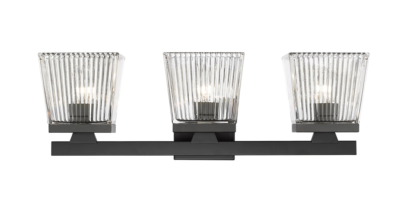 Vanity Z-Lite 1936-3V-MB Matte Black Astor 3 Light Vanity Z-Lite