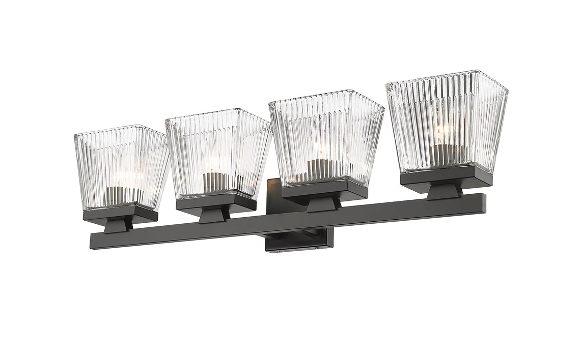 Vanity Z-Lite 1936-4V-MB Matte Black Astor 4 Light Vanity Z-Lite