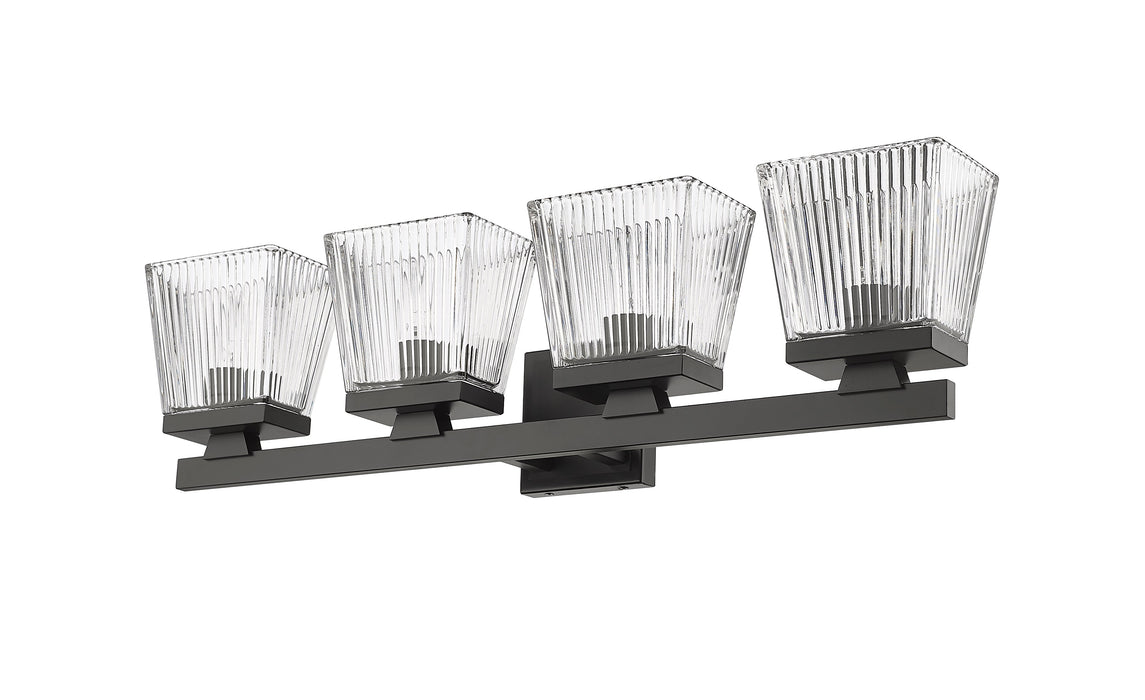 Vanity Z-Lite 1936-4V-MB Matte Black Astor 4 Light Vanity Z-Lite