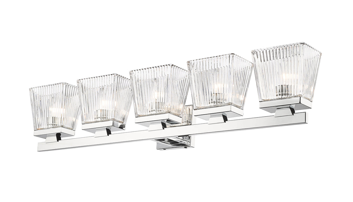 Vanity Z-Lite 1936-5V-CH Chrome Astor 5 Light Vanity Z-Lite