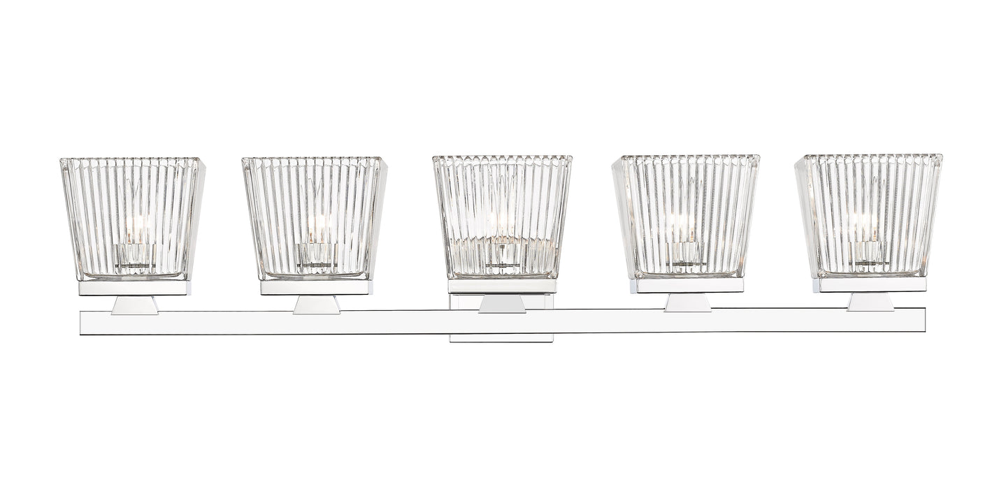 Vanity Z-Lite 1936-5V-CH Chrome Astor 5 Light Vanity Z-Lite