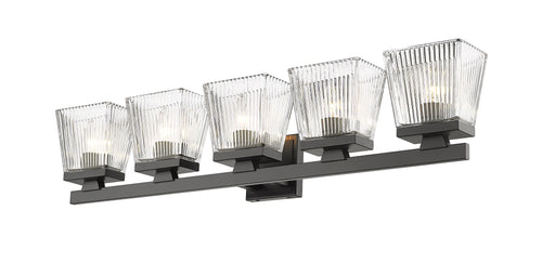 Vanity Z-Lite 1936-5V-MB Matte Black Astor 5 Light Vanity Z-Lite