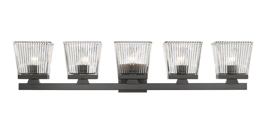 Vanity Z-Lite 1936-5V-MB Matte Black Astor 5 Light Vanity Z-Lite