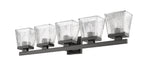 Vanity Z-Lite 1936-5V-MB Matte Black Astor 5 Light Vanity Z-Lite