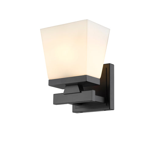 Wall Sconce Z-Lite 1937-1S-MB Matte Black Astor 1 Light Wall Sconce Z-Lite
