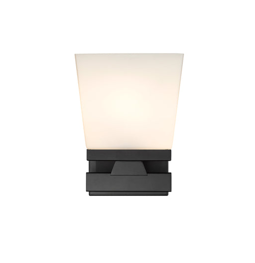 Wall Sconce Z-Lite 1937-1S-MB Matte Black Astor 1 Light Wall Sconce Z-Lite
