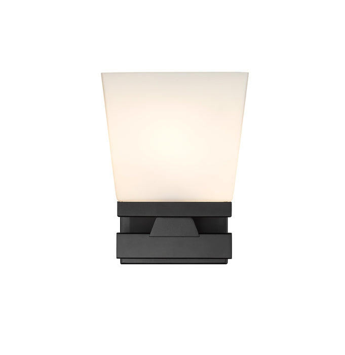 Wall Sconce Z-Lite 1937-1S-MB Matte Black Astor 1 Light Wall Sconce Z-Lite