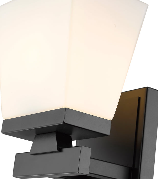 Wall Sconce Z-Lite 1937-1S-MB Matte Black Astor 1 Light Wall Sconce Z-Lite