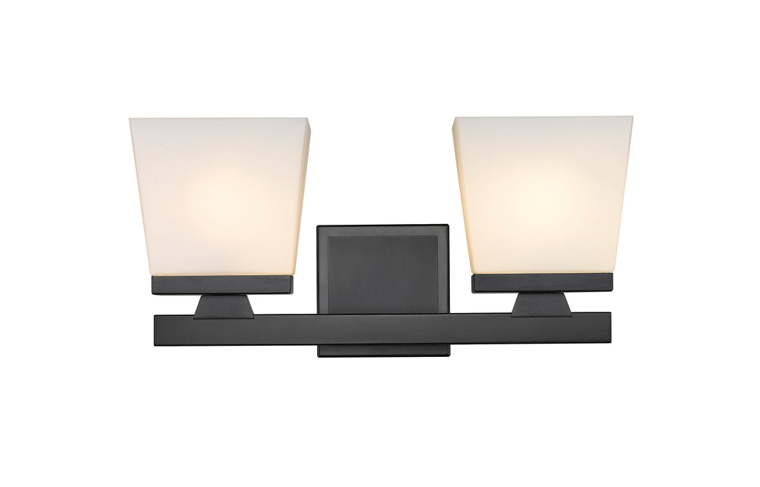 Vanity Z-Lite 1937-2V-MB Matte Black Astor 2 Light Vanity Z-Lite