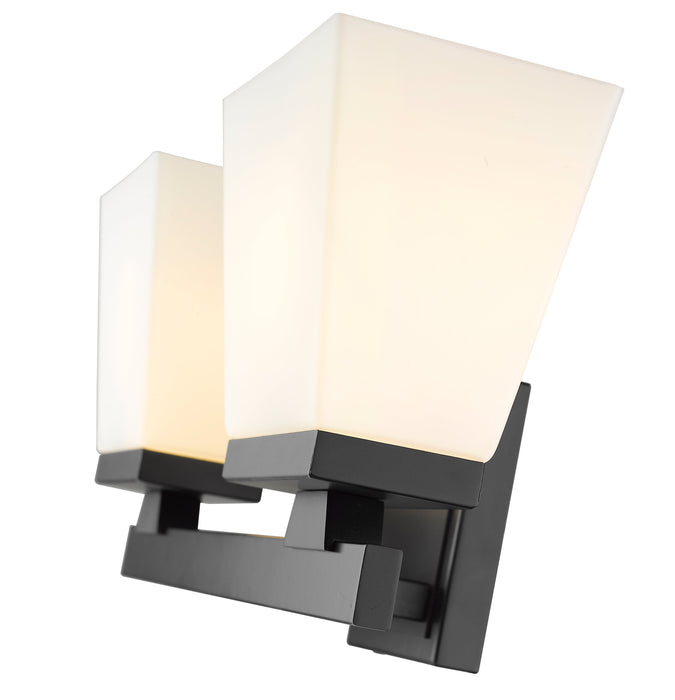 Vanity Z-Lite 1937-2V-MB Matte Black Astor 2 Light Vanity Z-Lite