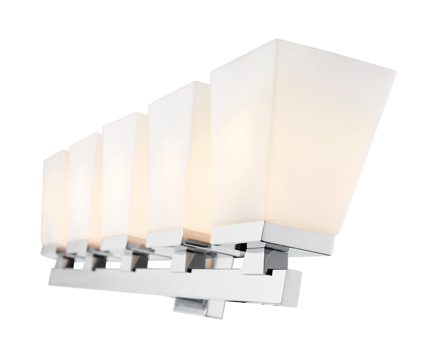 Vanity Z-Lite 1937-5V-CH Chrome Astor 5 Light Vanity Z-Lite