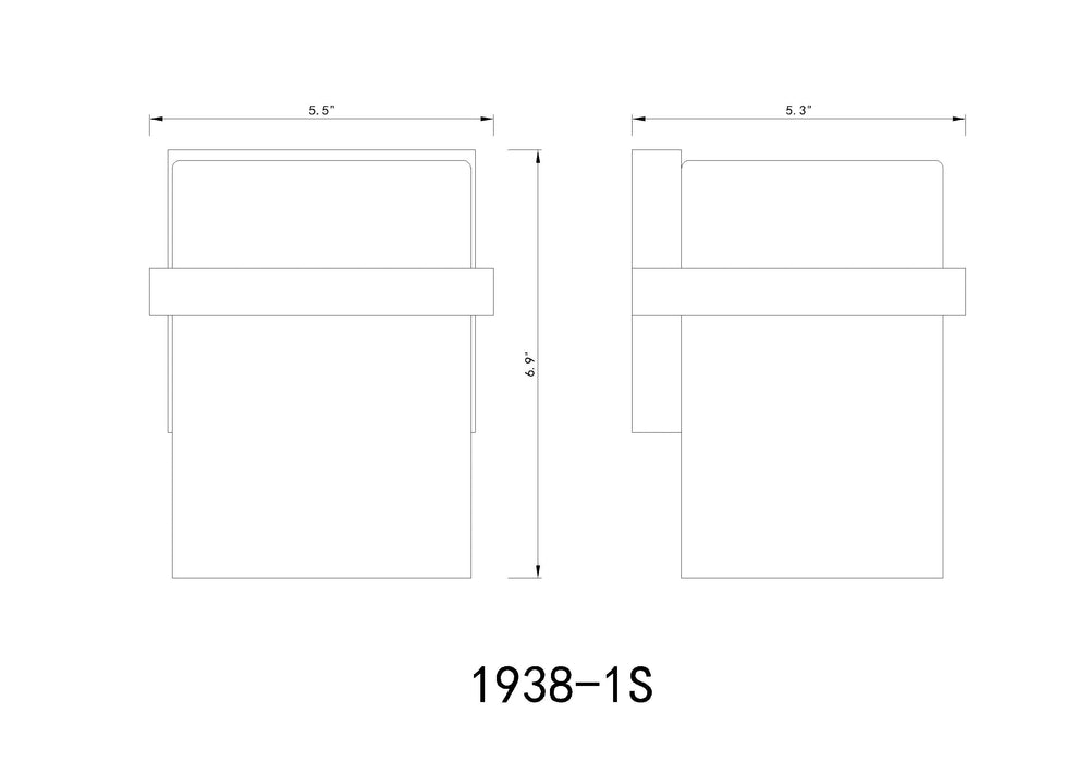 Wall Sconce Z-Lite 1938-1S-BN Brushed Nickel Bennington 1 Light Wall Sconce Z-Lite