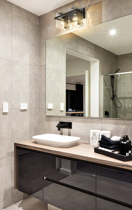 Vanity Z-Lite 1938-2V-MB Matte Black Bennington 2 Light Vanity Z-Lite