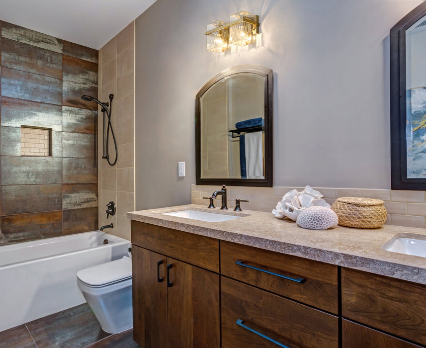 Vanity Z-Lite 1938-2V-MGLD Modern Gold Bennington 2 Light Vanity Z-Lite