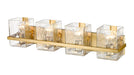 Vanity Z-Lite 1938-4V-MGLD Modern Gold Bennington 4 Light Vanity Z-Lite