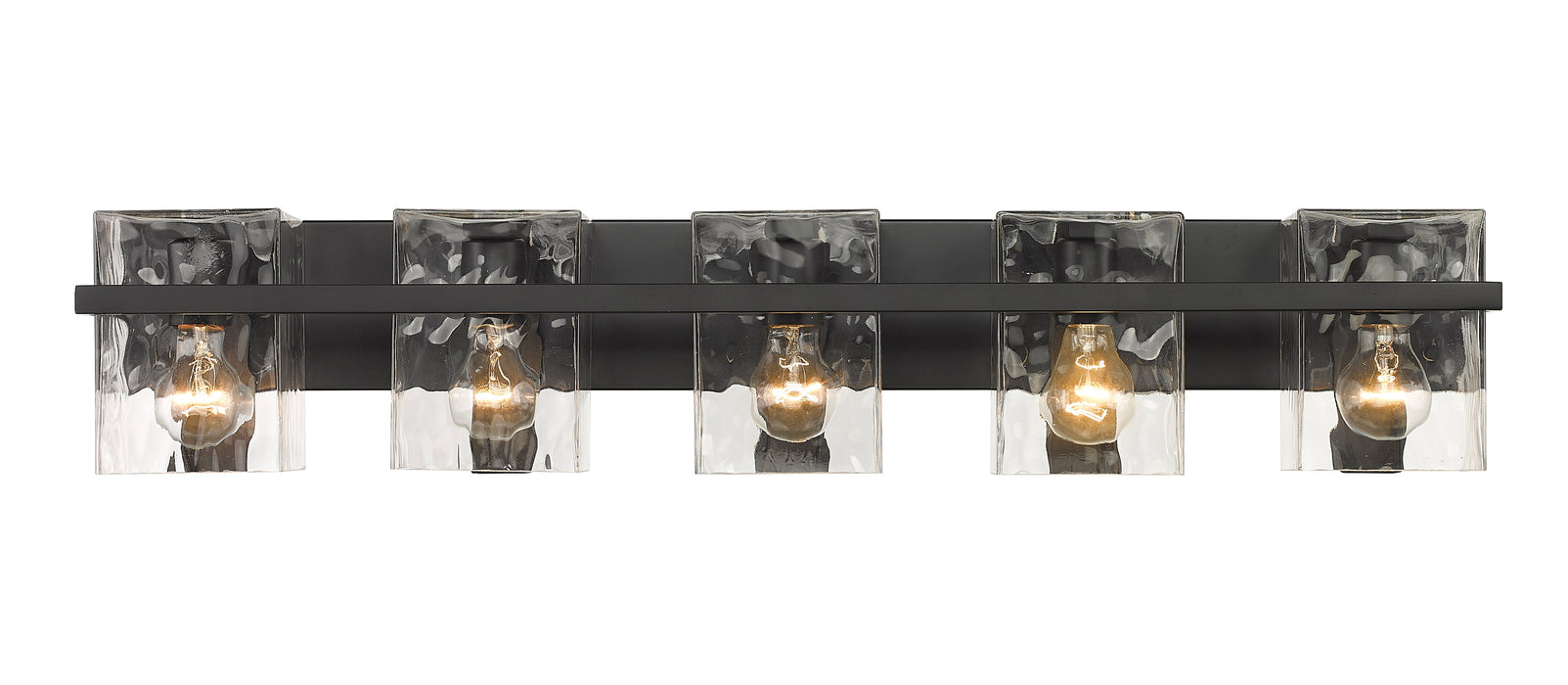 Vanity Z-Lite 1938-5V-MB Matte Black Bennington 5 Light Vanity Z-Lite