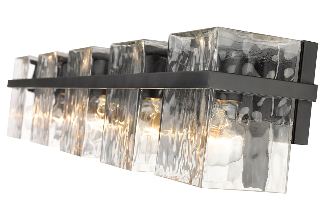 Vanity Z-Lite 1938-5V-MB Matte Black Bennington 5 Light Vanity Z-Lite