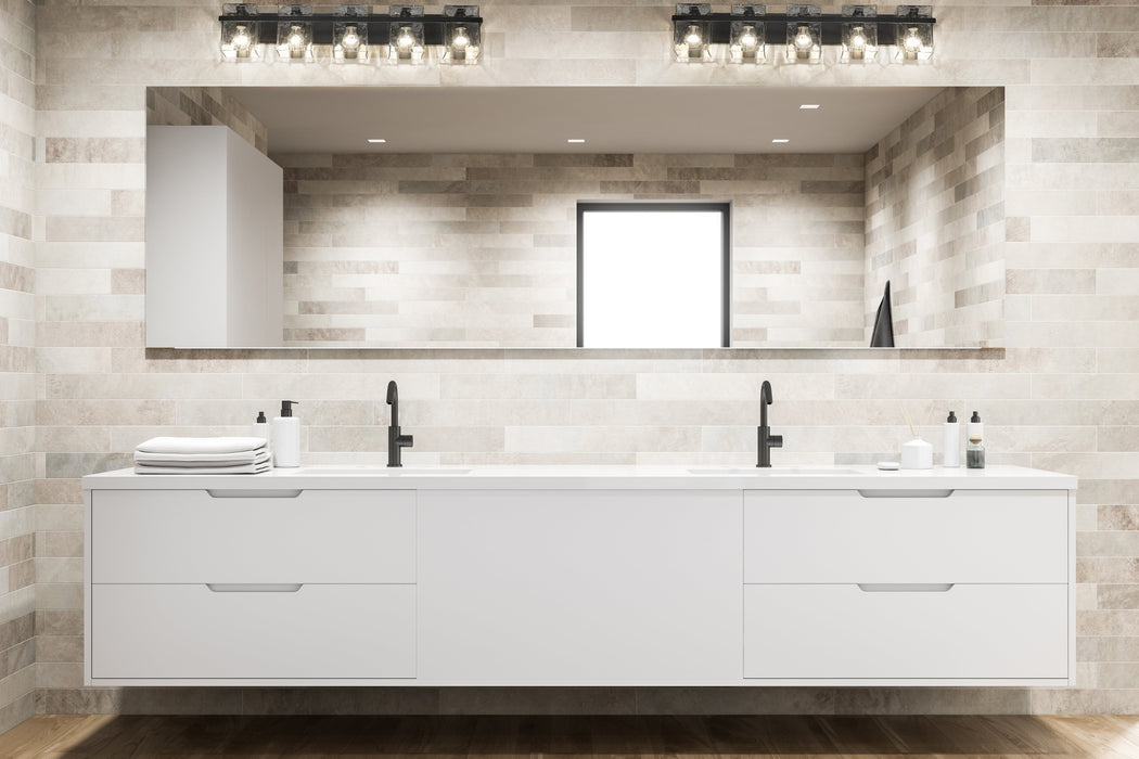 Vanity Z-Lite 1938-5V-MB Matte Black Bennington 5 Light Vanity Z-Lite