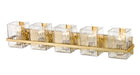 Vanity Z-Lite 1938-5V-MGLD Modern Gold Bennington 5 Light Vanity Z-Lite