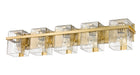 Vanity Z-Lite 1938-5V-MGLD Modern Gold Bennington 5 Light Vanity Z-Lite