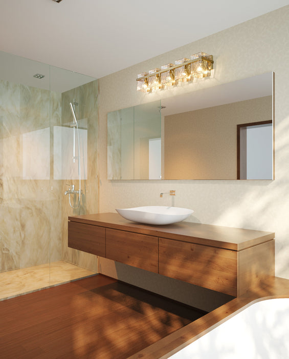 Vanity Z-Lite 1938-5V-MGLD Modern Gold Bennington 5 Light Vanity Z-Lite