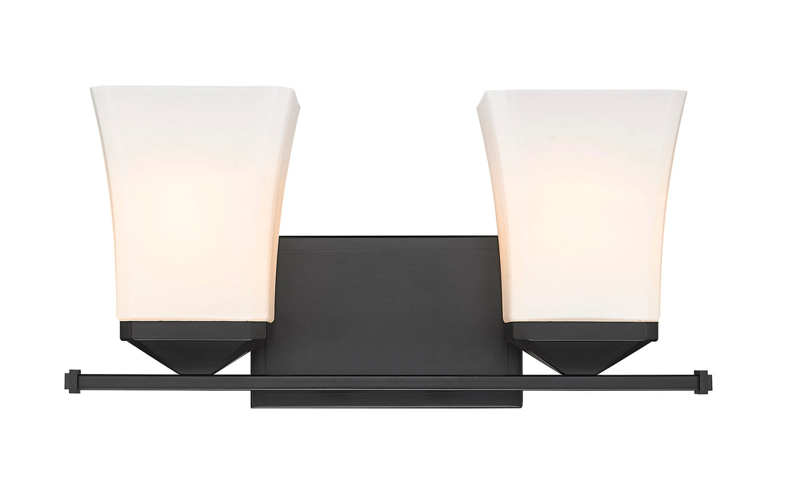 Vanity Z-Lite 1939-2V-MB Matte Black Darcy 2 Light Vanity Z-Lite