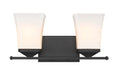 Vanity Z-Lite 1939-2V-MB Matte Black Darcy 2 Light Vanity Z-Lite