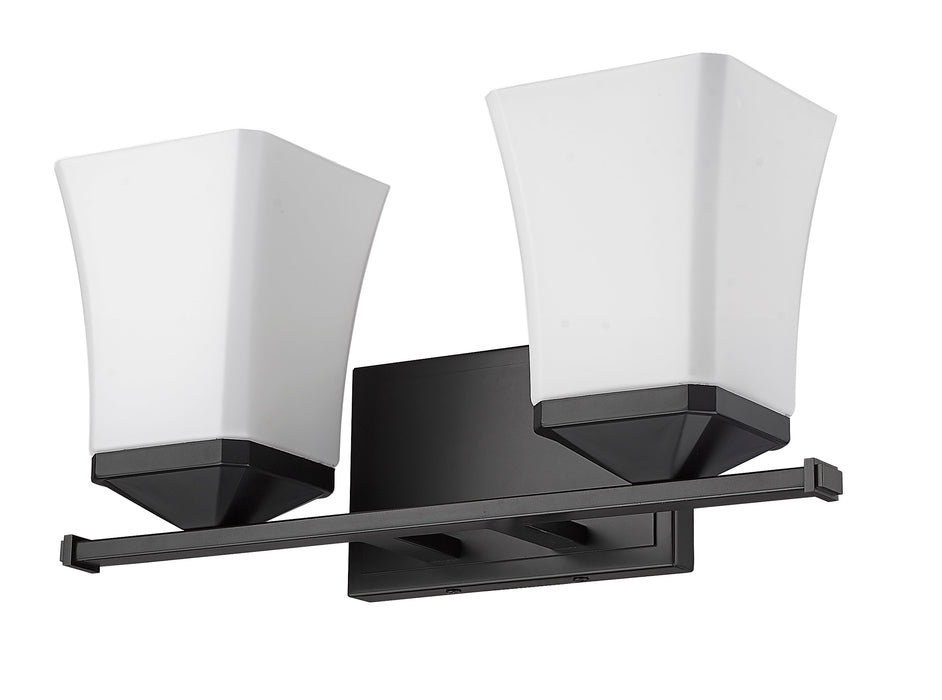 Vanity Z-Lite 1939-2V-MB Matte Black Darcy 2 Light Vanity Z-Lite