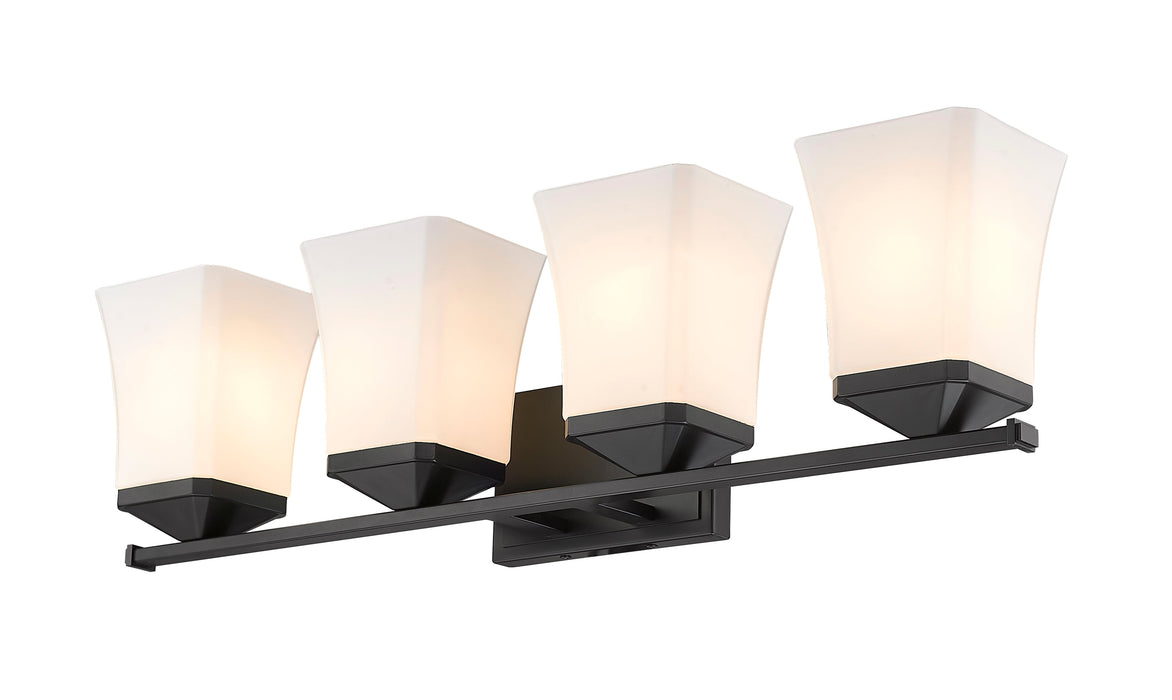 Vanity Z-Lite 1939-4V-MB Matte Black Darcy 4 Light Vanity Z-Lite