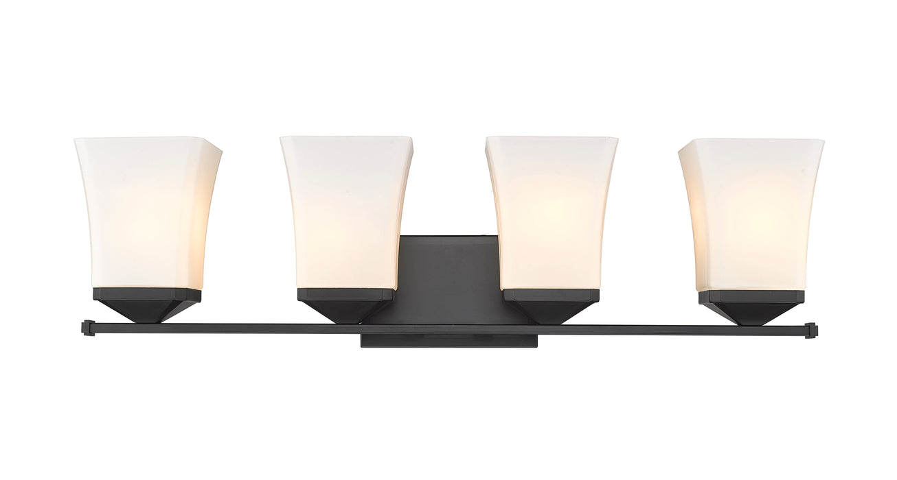 Vanity Z-Lite 1939-4V-MB Matte Black Darcy 4 Light Vanity Z-Lite