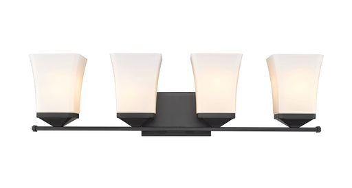Vanity Z-Lite 1939-4V-MB Matte Black Darcy 4 Light Vanity Z-Lite