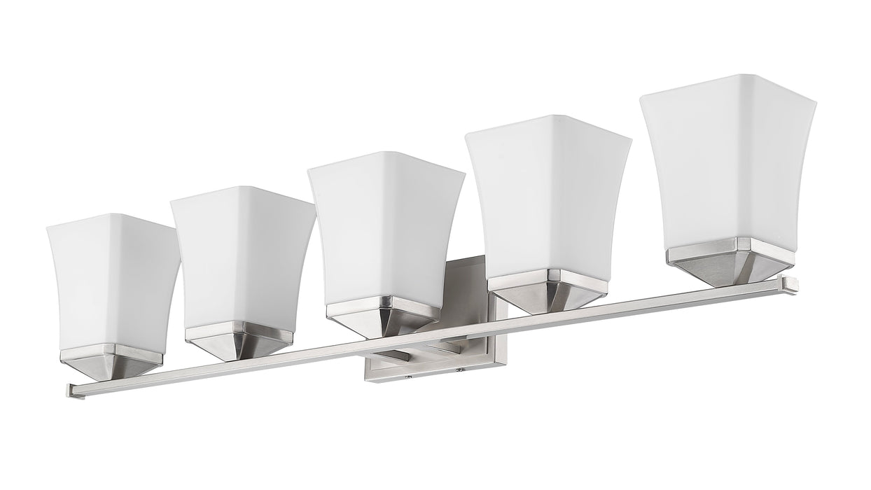 Vanity Z-Lite 1939-5V-BN Brushed Nickel Darcy 5 Light Vanity Z-Lite