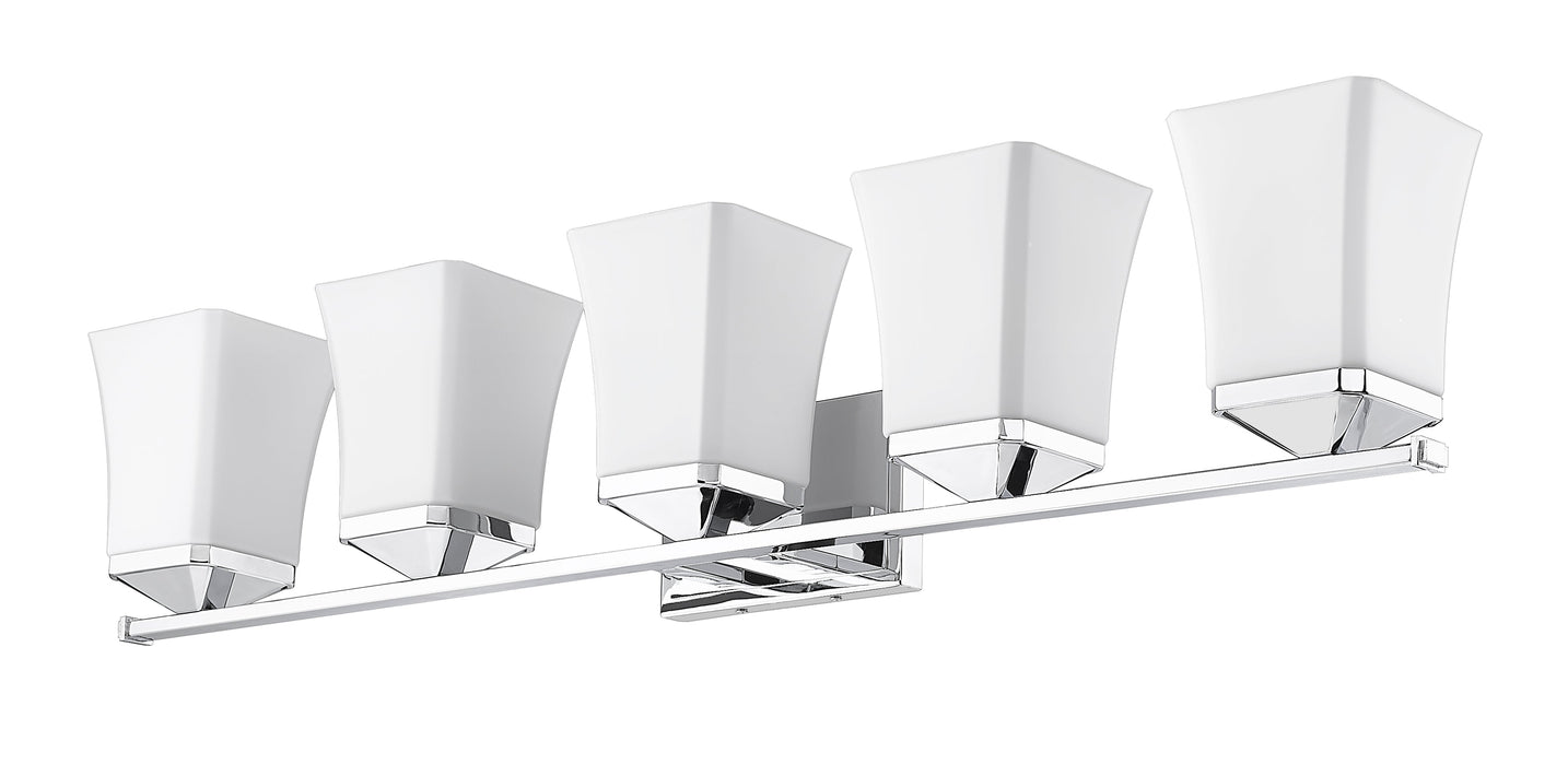 Vanity Z-Lite 1939-5V-CH Chrome Darcy 5 Light Vanity Z-Lite