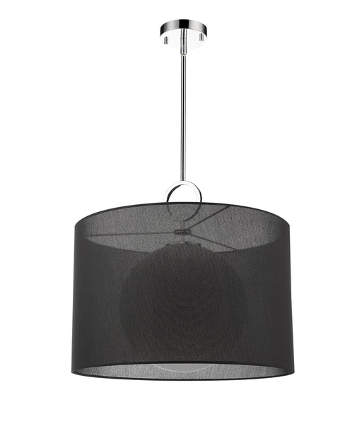 Pendant Z-Lite 194-24BK-C Chrome Arosia 1 Light Pendant Z-Lite