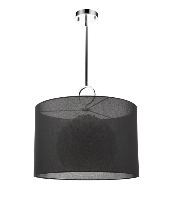 Pendant Z-Lite 194-24BK-C Chrome Arosia 1 Light Pendant Z-Lite