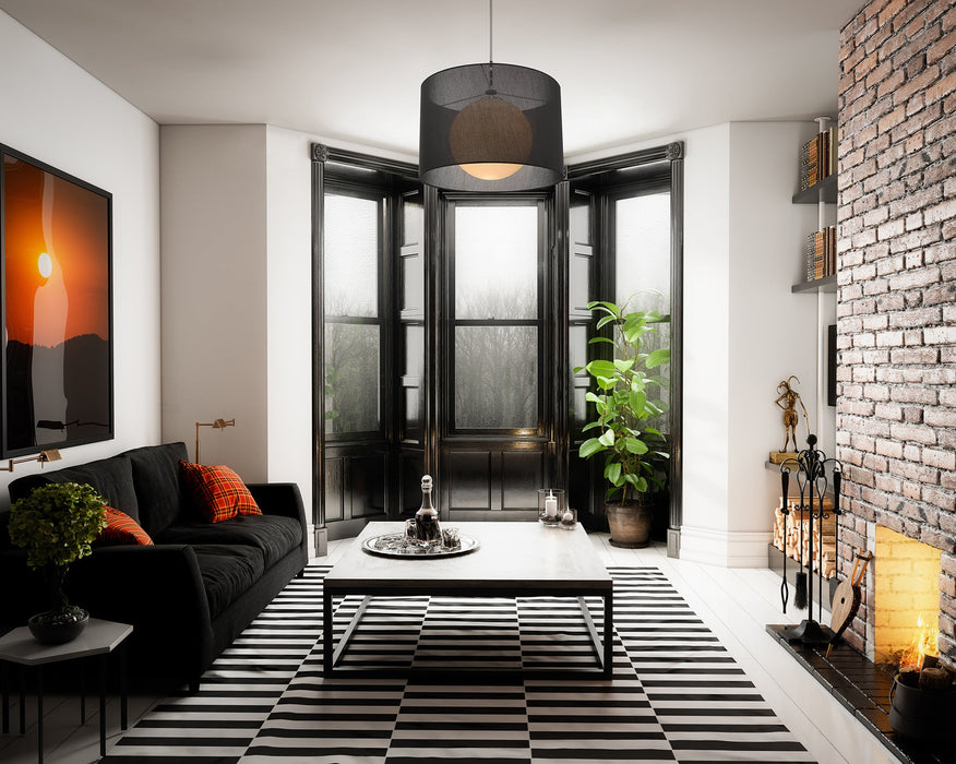 Pendant Z-Lite 194-24BK-C Chrome Arosia 1 Light Pendant Z-Lite