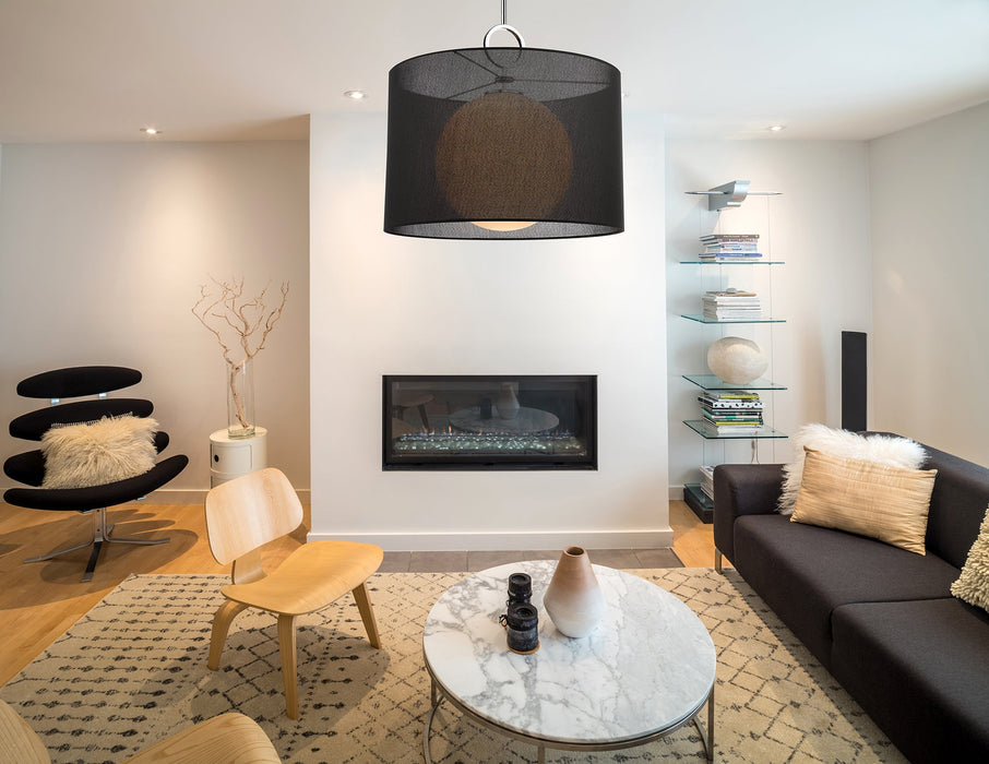 Pendant Z-Lite 194-24BK-C Chrome Arosia 1 Light Pendant Z-Lite