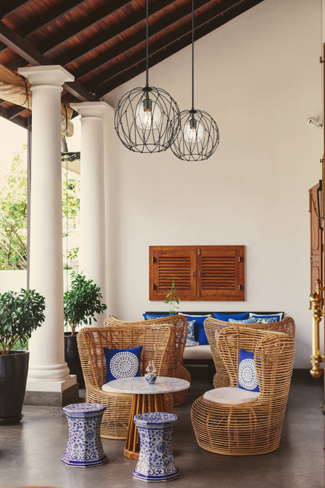 Pendant Z-Lite 1940P16-MB Matte Black Elle 1 Light Pendant Z-Lite