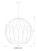 Pendant Z-Lite 1940P24-MB Matte Black Elle 1 Light Pendant Z-Lite