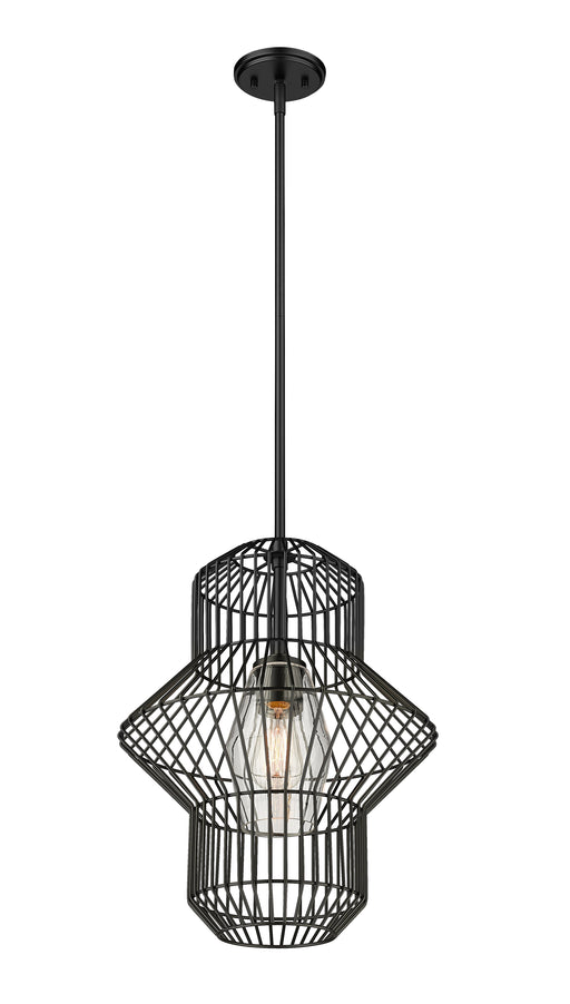 Pendant Z-Lite 1941P15-MB Matte Black Orsay 1 Light Pendant Z-Lite