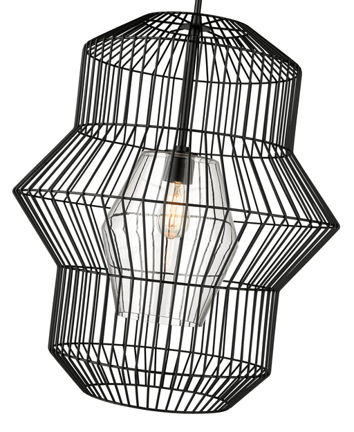 Pendant Z-Lite 1941P24-MB Matte Black Orsay 1 Light Pendant Z-Lite