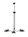 Chandelier Z-Lite 1942-3MB Matte Black Bellamy 3 Light Chandelier Z-Lite