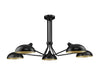 Semi Flush Mount Z-Lite 1942-5SF-MB Matte Black Bellamy 5 Light Semi Flush Mount Z-Lite