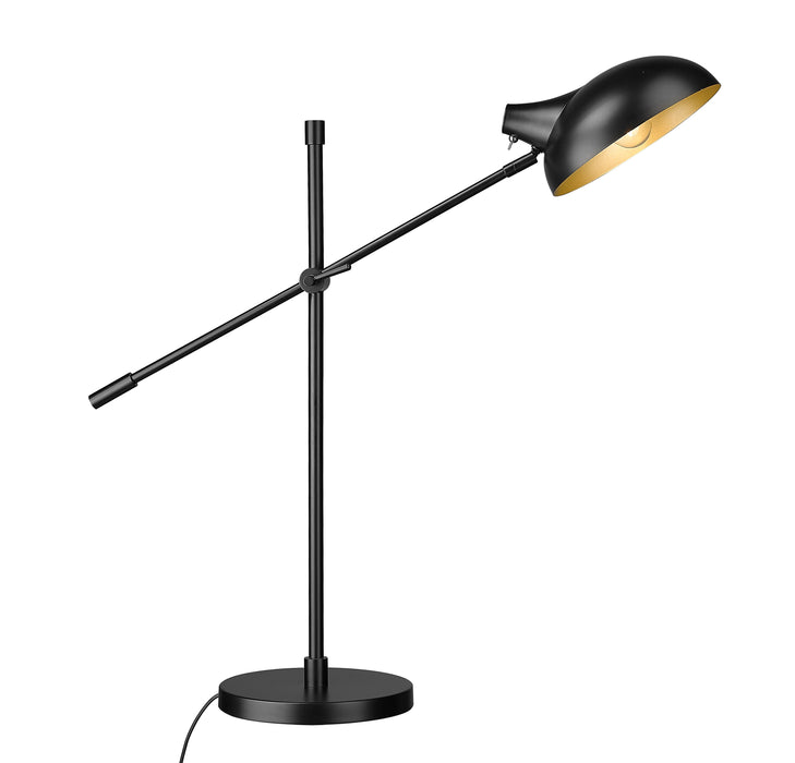 Table Lamp Z-Lite 1942TL-MB Matte Black Bellamy 1 Light Table Lamp Z-Lite