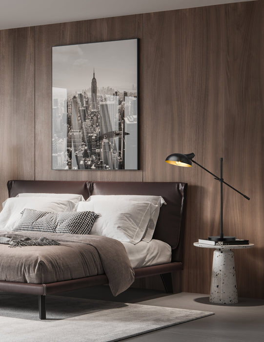 Table Lamp Z-Lite 1942TL-MB Matte Black Bellamy 1 Light Table Lamp Z-Lite