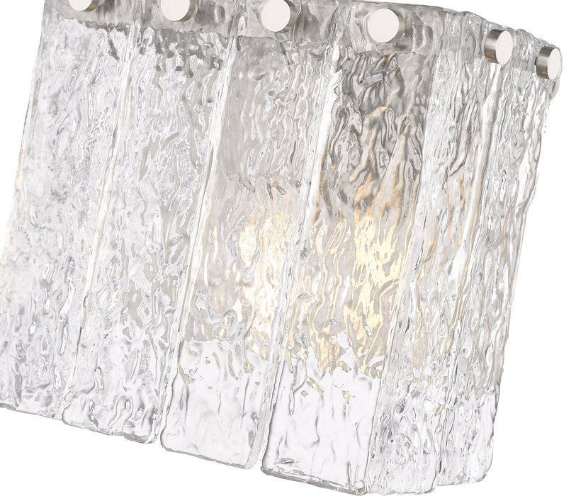 Wall Sconce Z-Lite 1943-1S-BN Brushed Nickel Glacier 1 Light Wall Sconce Z-Lite