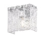 Wall Sconce Z-Lite 1943-1S-CH Chrome Glacier 1 Light Wall Sconce Z-Lite