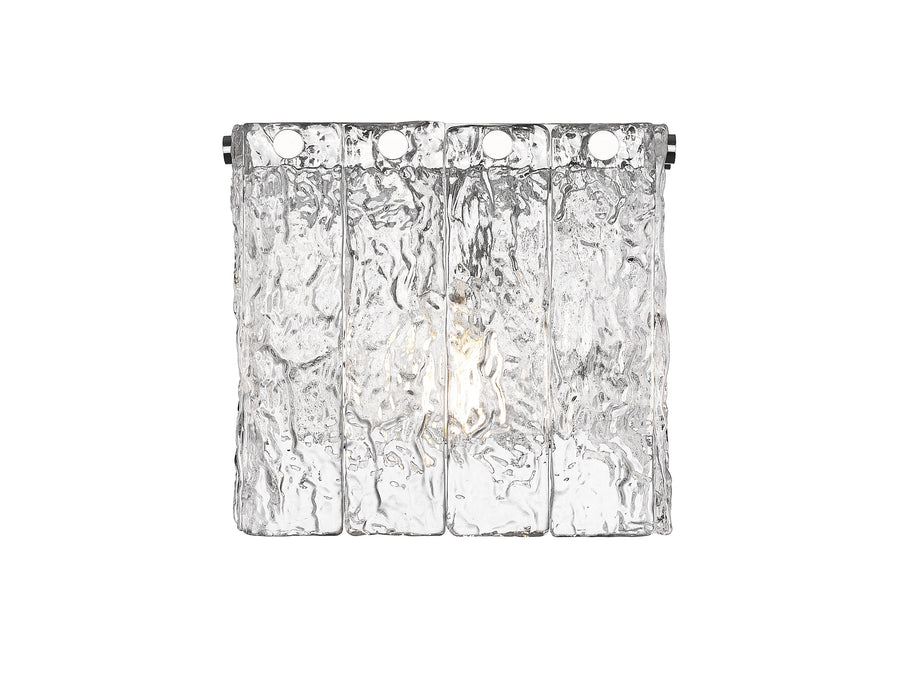 Wall Sconce Z-Lite 1943-1S-CH Chrome Glacier 1 Light Wall Sconce Z-Lite