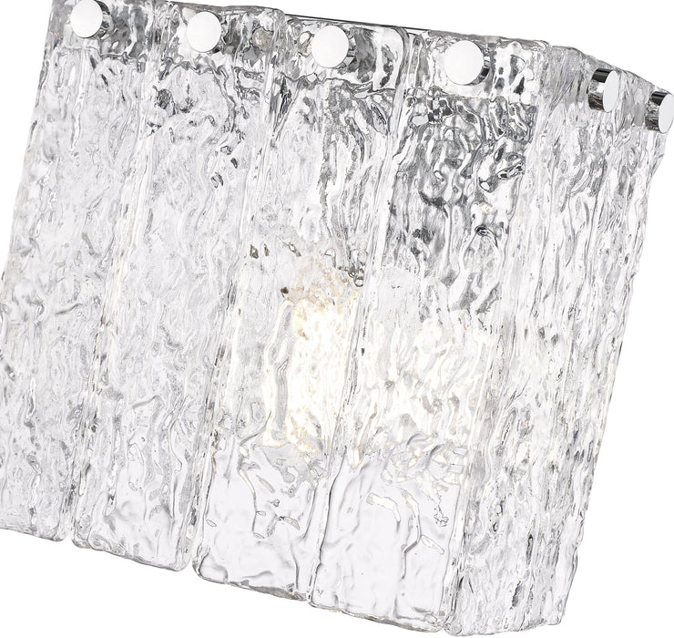 Wall Sconce Z-Lite 1943-1S-CH Chrome Glacier 1 Light Wall Sconce Z-Lite